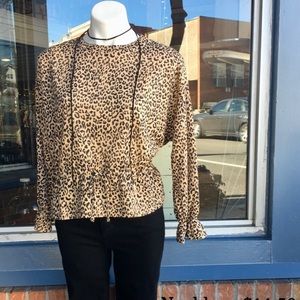 Leopard Peplum Sweater